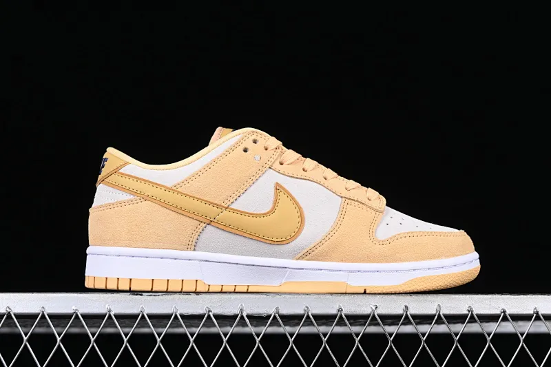 All categories Nk SB Dunk series Nk SB Dunk Low low-top sneakers Nk Dunk Low "Gold Suede" cheese pudding ice cream yellow and white SB low-top casual sports skateboard shoes DV7411-200